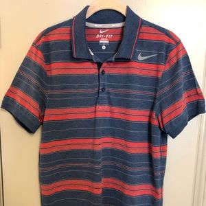Nike Tennis Striped Polo Dri-Fit